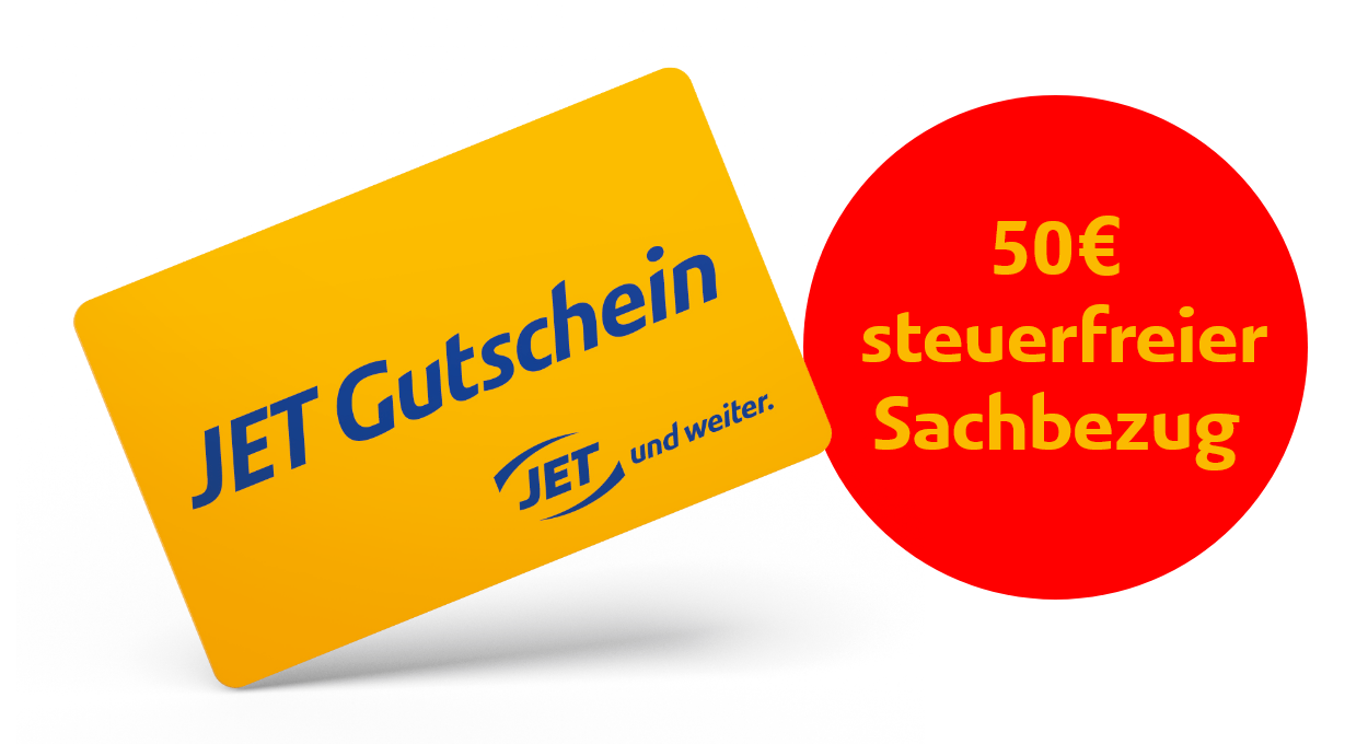 Der JET Firmen-Gutschein – bargeldlos tanken, waschen und shoppen | JET
